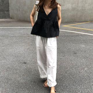 Plain Tank Top / Wide Leg Pants
