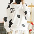 Cow Print Sweatshirt