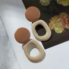Resin Irregular Hoop Dangle Earring 1 Pair - Stud Earring - One Size