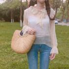See Through Sheer Blouse