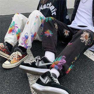 Flower Print Pants