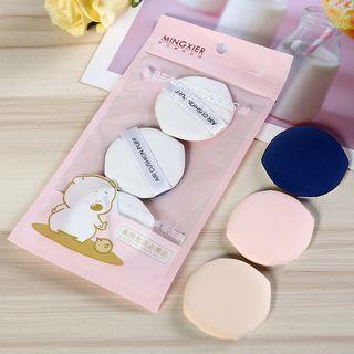 Set Of 3: Powder Puff As Shown In Figure - One Size