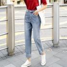Cropped Roll-up Jeans