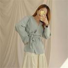 Surplice-wrap Cardigan & Sash
