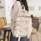 Lightweight Buckled Backpack / Bag Charm / Set