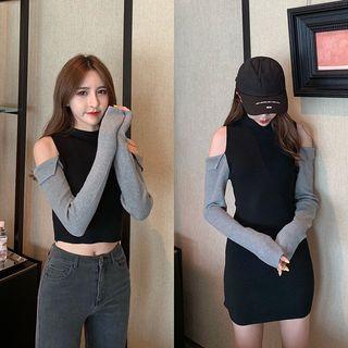 Off-shoulder Knit Top / Off-shoulder Knit Dress