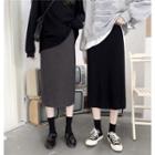 Knit H Line Midi Skirt