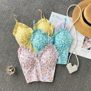 Floral Suspender Top