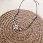 Faux Pearl Chain Necklace White Faux Pearl - Silver - One Size