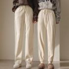 Fleece-lined Corduroy Pants In 2 Designs