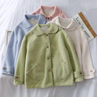 Peter Pan-collar Woolen Jacket
