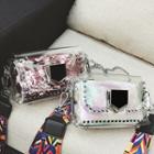 Set Of 2: Studded Crossbody Bag + Sequined Zip Pouch