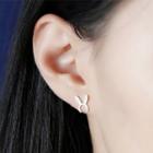925 Sterling Silver Rabbit Ear Stud Earrings