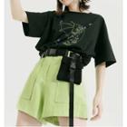 Wide Leg Shorts / Belt / Set