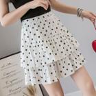 Mini Dotted Layered Skirt