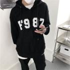 Numbering Zip-up Hooded Jacket