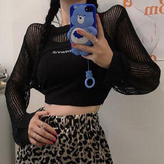 Crop Long-sleeve Top / Camisole Top