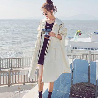 Cargo Hooded Trench Jacket