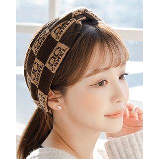 Monogram Wide Knit Headband