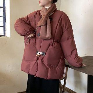 Padded Toggle Jacket / Scarf