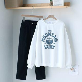 Printed Pullover / Straight Fit Pants