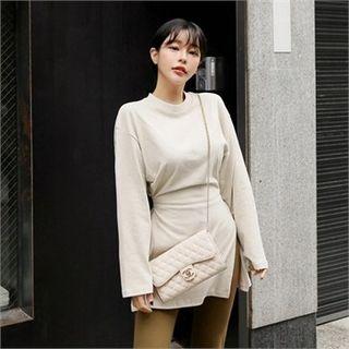 Slit-side Tie-back Tunic