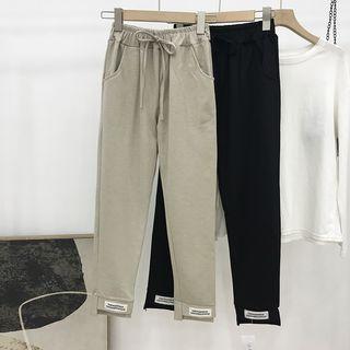 Tie-waist Straight-fit Pants