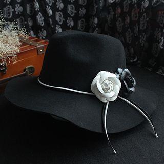 Corsage Fleece Jazz Hat