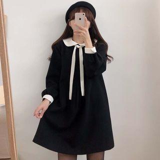 Color Block Peter Pan-collar Dress