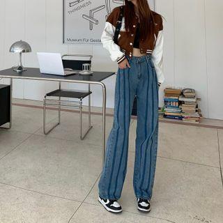 Striped Baggy Jeans