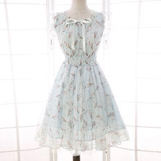 Ice Cream Print A-line Dress