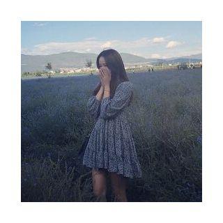 Long-sleeved Floral Print Loose-fit Sheath Dress
