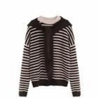 Striped Sweater / Long-sleeve Knit Dress