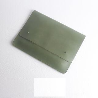 Faux Leather A4 Clutch