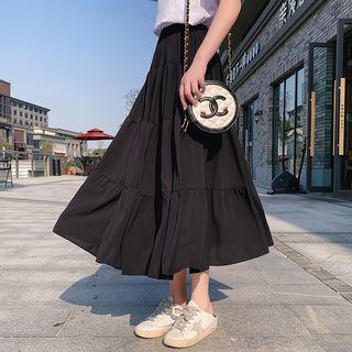 High-waist A-line Cake Skirt