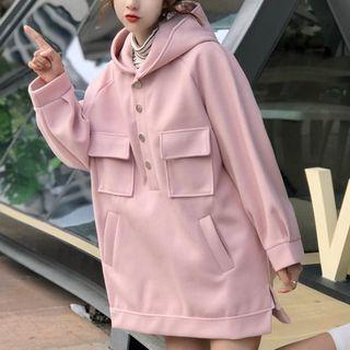 Multi-pocket Long Hoodie