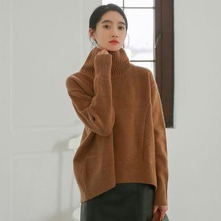 Turtleneck Sweater Camel - One Size