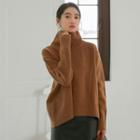 Turtleneck Sweater Camel - One Size