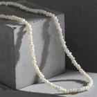 Freshwater Pearl Necklace Silver - One Size