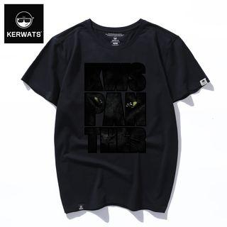 Panther Print Short-sleeve T-shirt