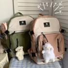 Two-tone Lightweight Backpack / Bag Charm / Set