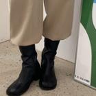 Zip-side Mid-calf Boots