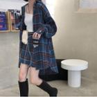 Plaid Long-sleeve Shirt / Plaid Skirt