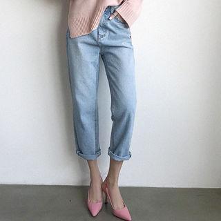 Baggy-fit Washed Jeans