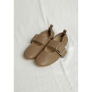 Belted Mary Jane Ballerina Flats