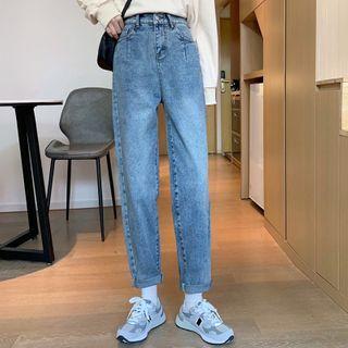 Vintage High-waist Washed Harem Jeans