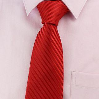 Striped Tie Neck