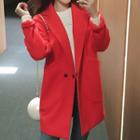 Notched Lapel Oversized Coat