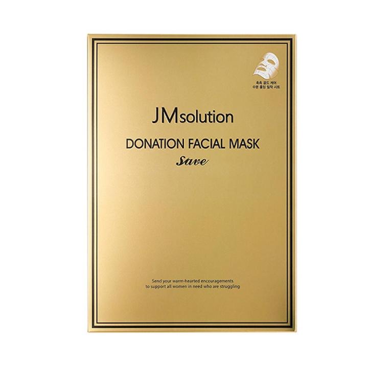 Jmsolution - Donation Facial Mask Save (gold) 10 Pcs
