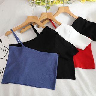 Asymmetrical One-shoulder Crop Top